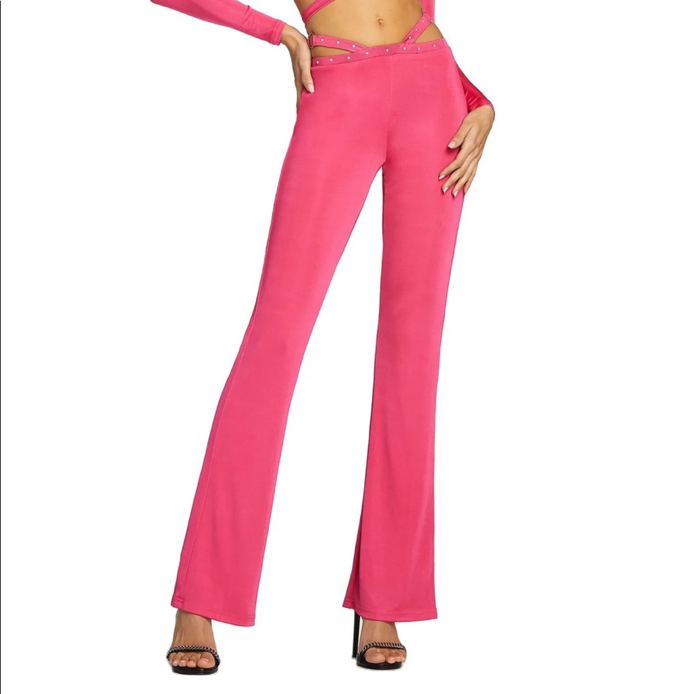 Pink Cutout Pants